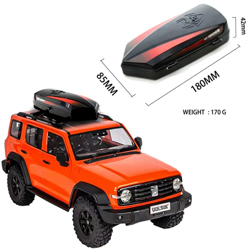 

Simulated Suitcase Roof Box Hard Tent for 1/10 RC Crawler Car Traxxas TRX4 Wrangler Cherokee AXIAL SCX10 RC4WD D90 Upgrade Parts