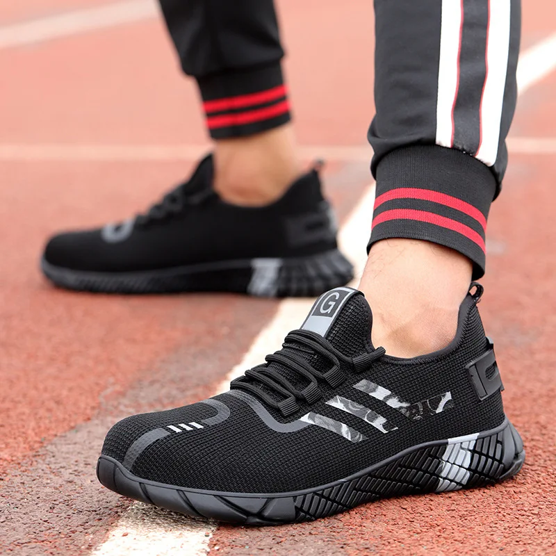 Spring autumn breathable labor protection shoes Steel head anti hit anti puncture fashion work protection safety shoes H687