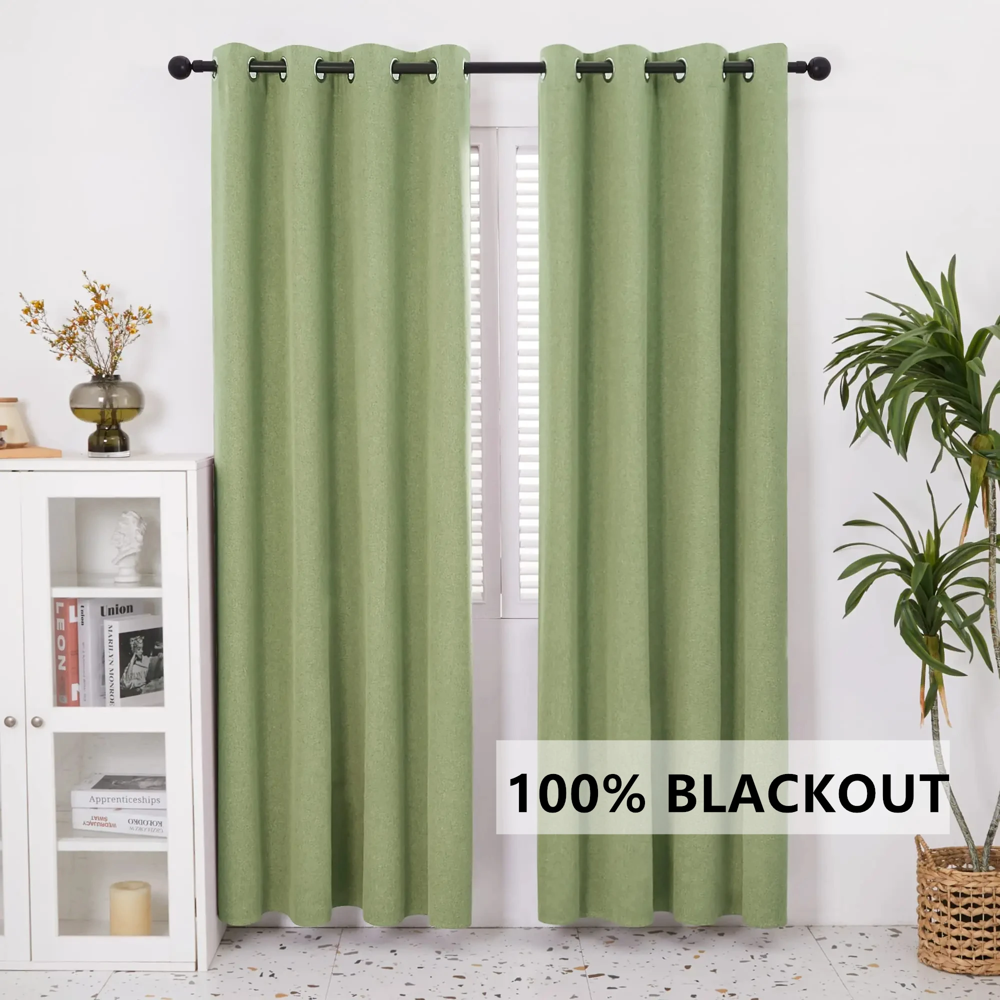 

310cm Height 100% Blackout Curtains Solid Color Noise Reducing Curtains Bedroom Living Room Curtains For Windows