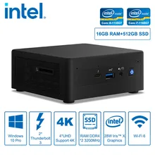 Intel nuc 11 mini pc nuc11pahi5 panther canyon 11th geração intel®Núcleo™Processador win 10 pro 2 * thunderbolt 3 porto wi-fi 6