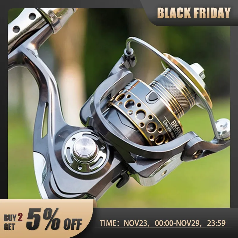 BKSpinningFishingReelsforSaltwaterFreshwaterFishingReelMetal