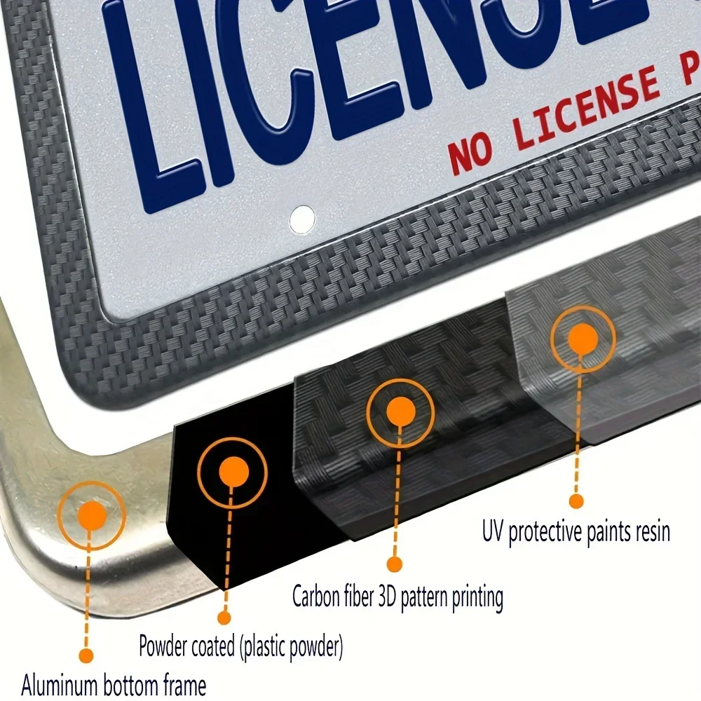 Premium US License Plate Holder - Sleek Car Modification Frame