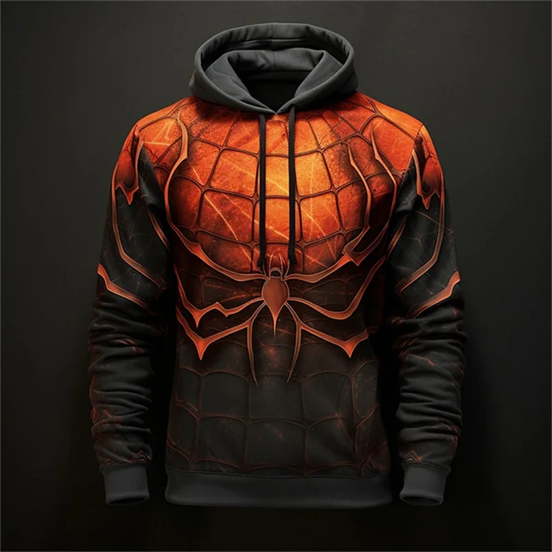 thumbnail image 1 of Sudaderas con estampado 3D de araña para hombre, Sudadera con capucha de gran tamaño, ropa de calle Harajuku de tendencia Hip Hop, Cosplay de ocio, moda de otoño, 1 of 5
