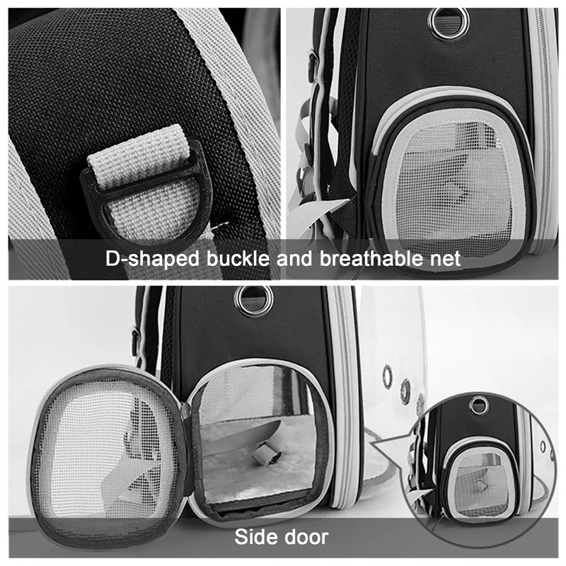 Pet Carrier Bag Pet Carrier Backpack Pet Bag Cat Carrier Bag Outdoor Pet Shoulder bag Carriers Backpack Breathable Portable Travel Transparent Bag For Small Dogs Cats