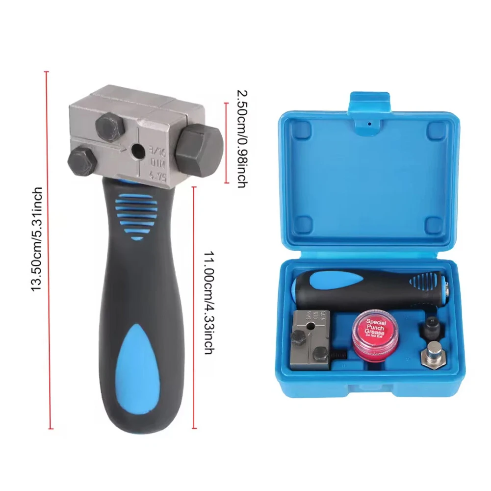 3/16-Inch Brake Pipe Flaring Tool Handheld Brake Line Flaring Tool Kit Lasting Set for Motorcycle Automotive Truck