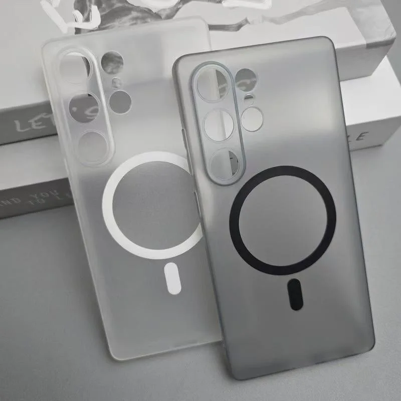 Ultra Thin Soft TPU Case with Magnetic Wireless Charging and Camera Protection