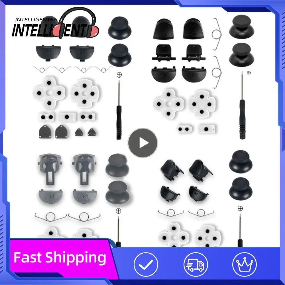 Ivyueenrubber Tappetini Per Pulsanti Adesivi Conduttivi Per Controller Dualshock 5 4 Ps5 Gamepad