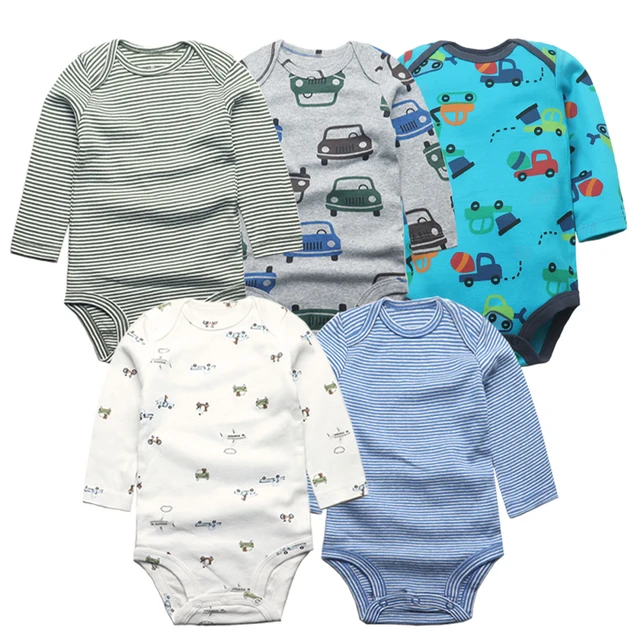 2023 Spring Autumn Baby Bodysuits Long Sleeve Baby Boy Girl Clothes 100 Cotton Bebe Jumpsuit Newborn