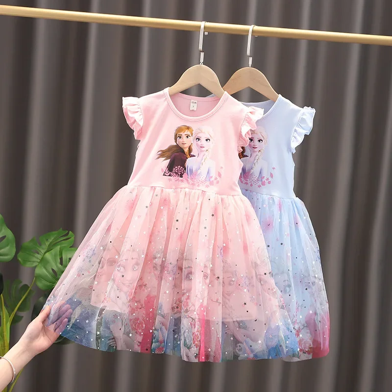 Frozen Dress Girl Summer | Frozen Girls Casual Dresses | Frozen 2 Dress  Girls Summer - Girls Casual Dresses - Aliexpress