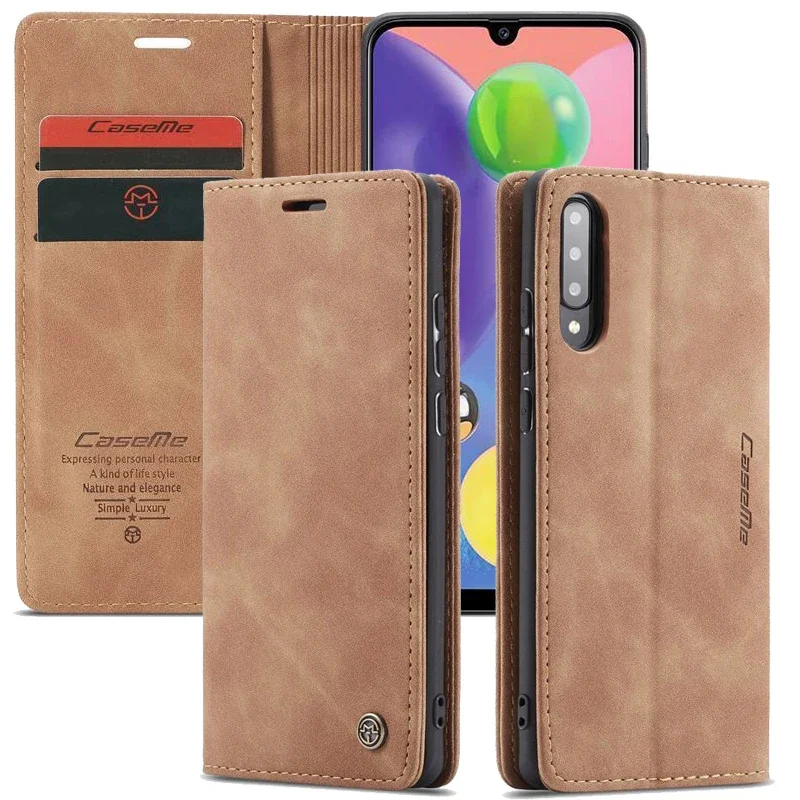 

Leather Wallet Silicone Case For Samsung Galaxy A40 A50 A70 S A80 A02s Luxury Magnetic Flip Phone Bag On For Samsung A50S Cover