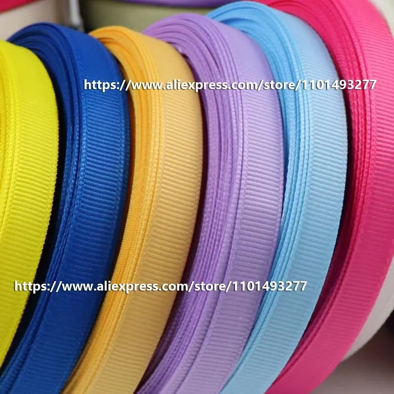 20 Yards/roll Grosgrain Ribbon For Gift Packing Wedding Christmas Decoration Handmade DIY Bows 10mm/15mm/25mm/38mm/50mm ribbon decoration ribbon supplies wrapping ribbon grosgrain ribbon christmas ribbon