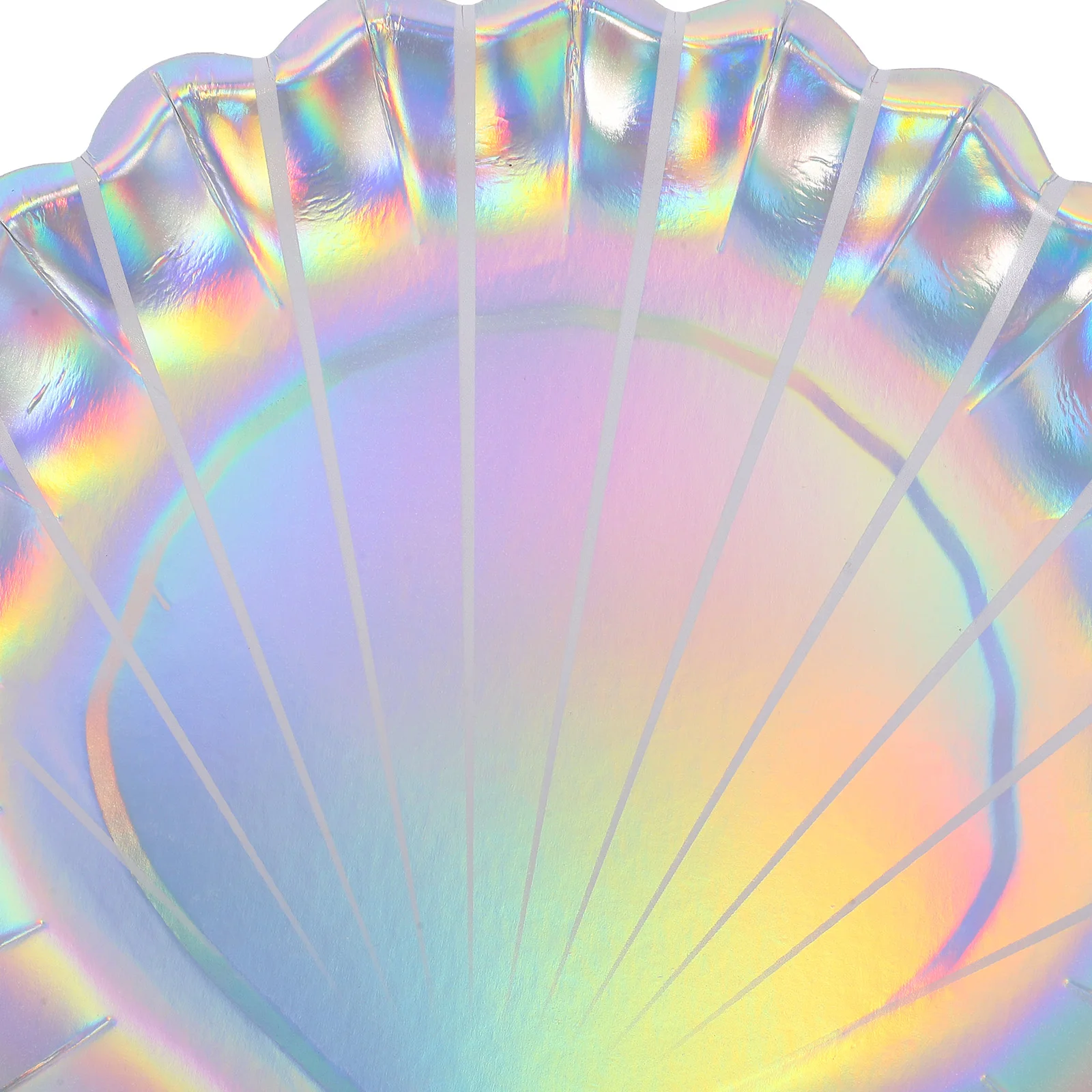 8 Pcs Shell Paper Plates Disposable Seashell Cake Dessert Appetizer Party Tableware Plates For Birthday Kitchen Dining