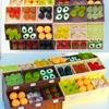 1/12 Dollhouse Supermarket Display Shelf Model Doll House Fruit Dessert Vegetable Rack Toy Miniature Furniture Decoration Gift 4
