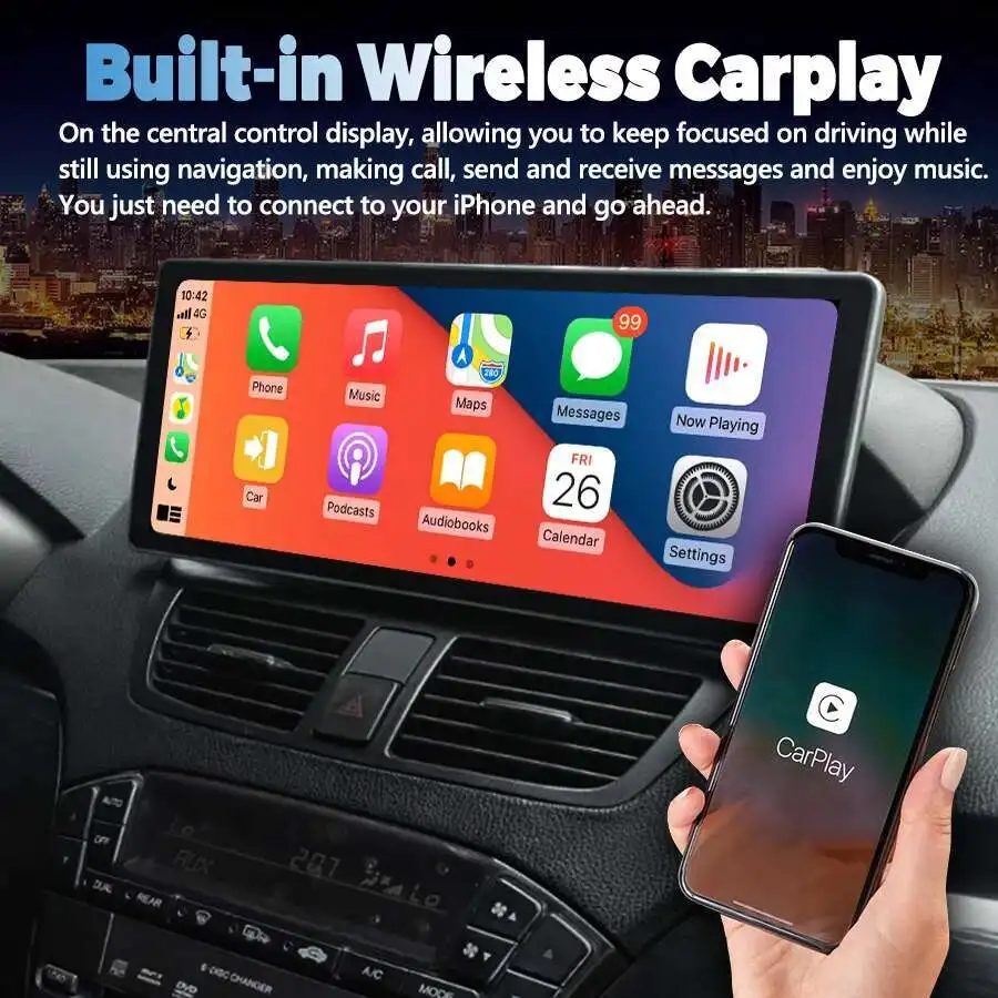 12.3inch Android Qled Screen For Acura MDX Car Radio Multimedia Video Player Ste