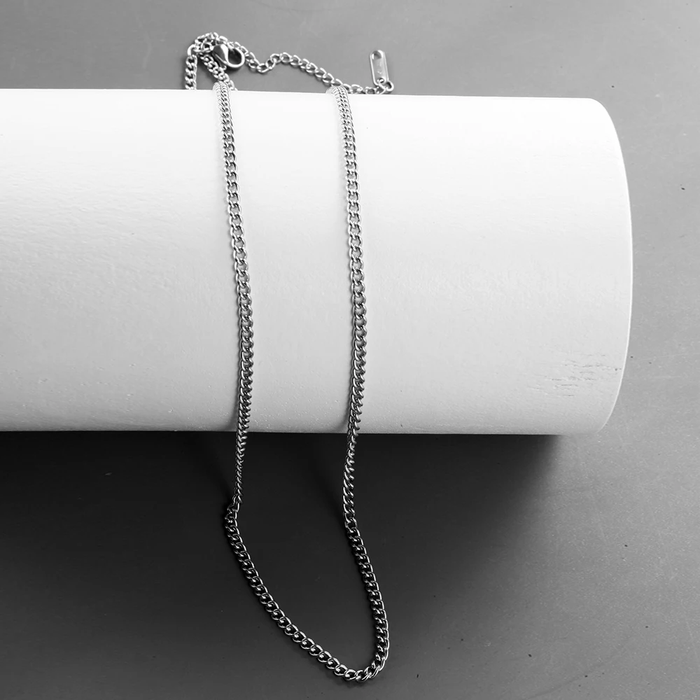 Colar de Aço Inoxidável Simples e Discreto - Imagem 5