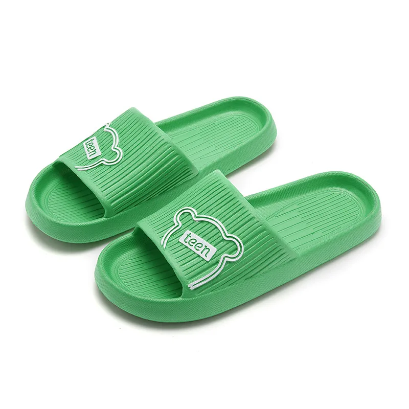 

Summer Women Slippers Indoor Bath Thick Platform Non-Slip Home Flip Flops Cartoon Bear Beach Sandals Ladies Shoes Slide Zapatos