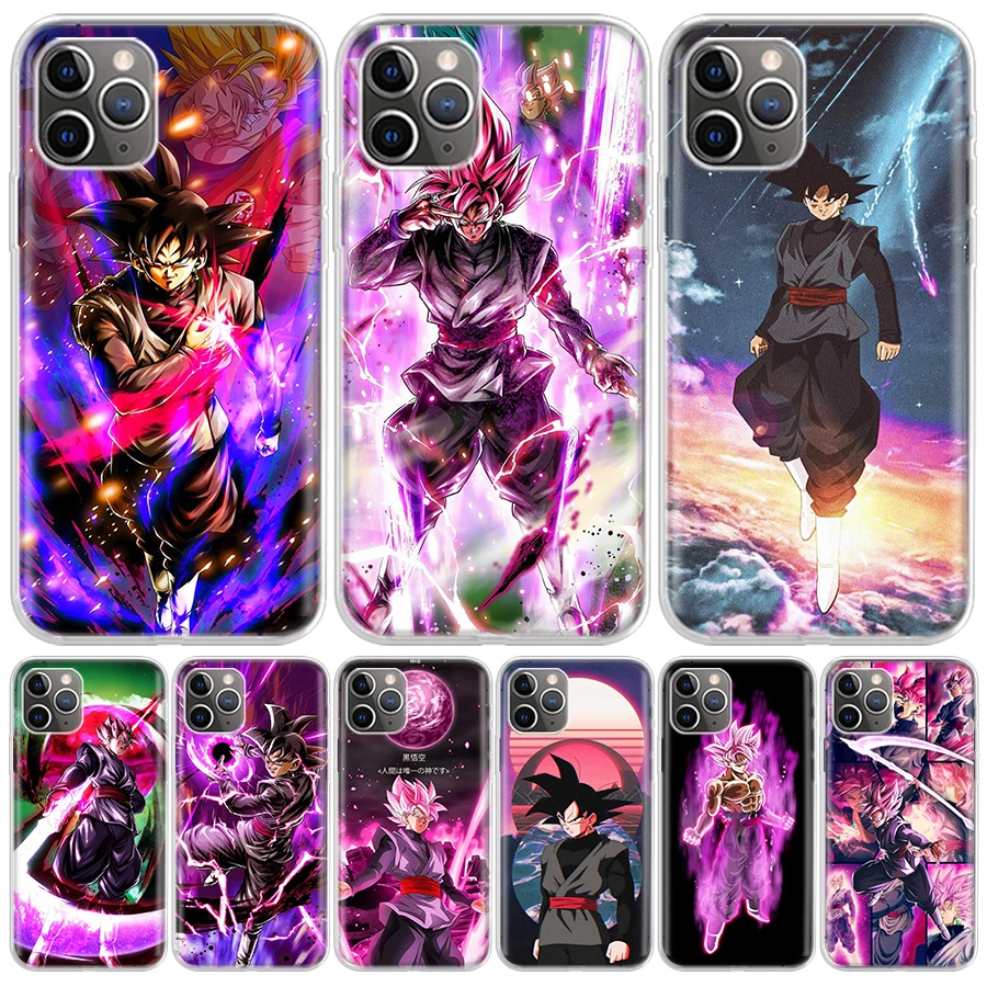 cute iphone xr cases Dragon Ball Black Goku For iPhone 11 13 Pro Max 12 Mini Phone Case X XS XR 6 6S 8 7 Plus SE Apple 5 5S Fundas Cover Coque Capa iphone 11 case with card holder