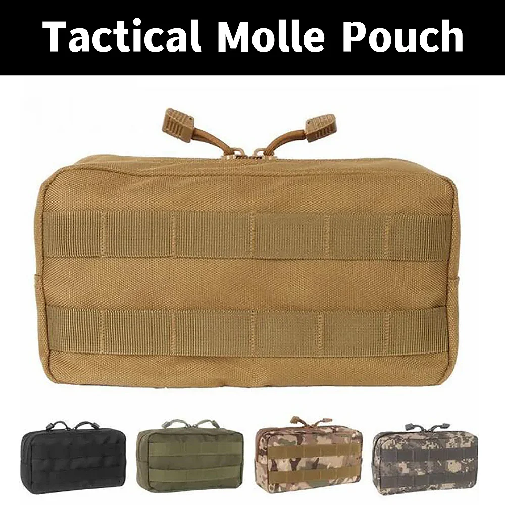 

Tactical Molle Belt Pouch Military Bag Magazine Waterproof Waist Pack Sport Bags Carrier Cell Phone Case For Backpack & Vest