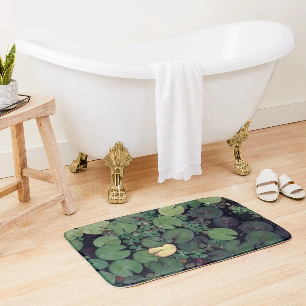

Lily Pads Bath Mat Set Ofs In The Bathroom Carpets For The Bathroom Entrance Door Non-Slip Pad Mat