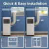 Portable AC Unit with Remote Control for Room up to 300 Sq.Ft, 3-in-1 Room Air Conditioner 4