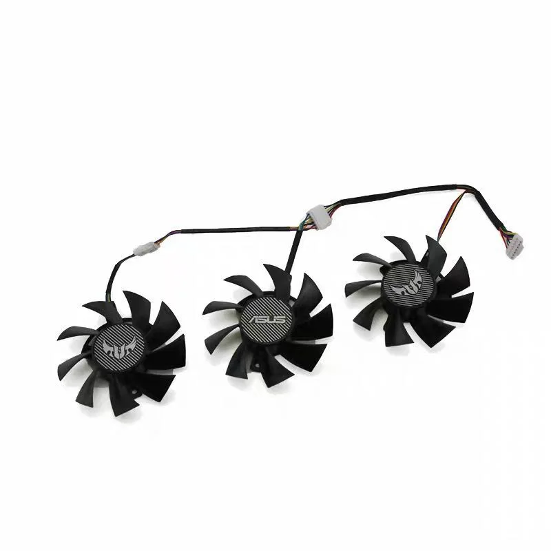 Placa Gráfica Ventilador de Refrigeração Fd8015u12d 75 mm para Asus Gtx 1660 ti 1660 Super rx 5700 xt Tuf x3 oc - Imagem 3