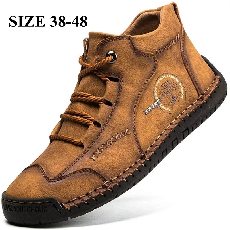 

Casual Shoes Men Sneakers Leather Loafers Men Shoe Winter Breathable Flats Shoe Hot Sale Moccasins Big Size 47 48