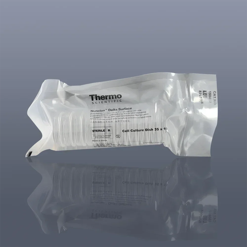 10pcs Thermo Scientific Nunc Cell Cultures Dish 35/60/100mm Sterile Plastic Disposable Petri Dishes