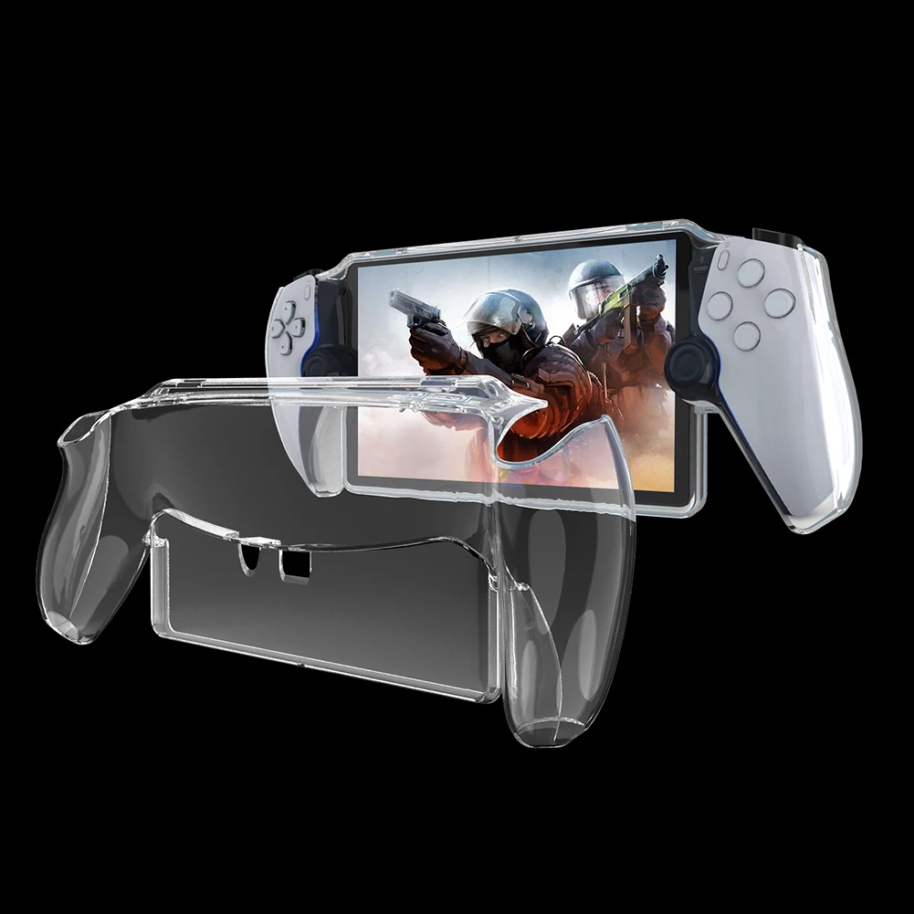 TPU Full Protection Protector Cover Shockproof Transparent Game Machine Grip Shell Case Anti-Scratch for Sony Playstation Portal