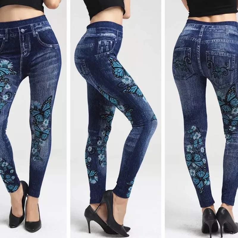 High Waist Printed Pattern Ladies Leggings Women Seamless Sports Leggings Suitable for Friends Gathering Wear