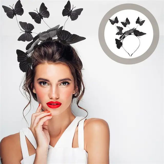 Butterfly Headband Party Hair Hoop Halloween Headband Costume Headpiece For Kids Party 3