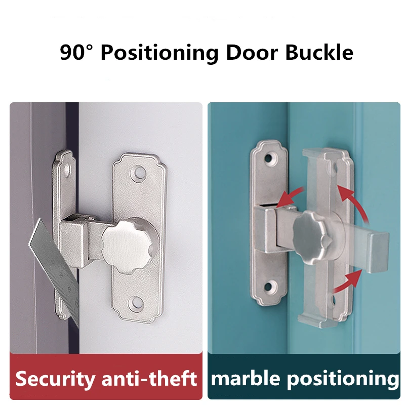 NORCKS Pestillo de puerta corredera Cerradura de puerta Perno de bloqueo de  hebilla de pestillo con