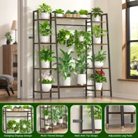 Multi-functional Metal Plant Shelf with Grow Lights