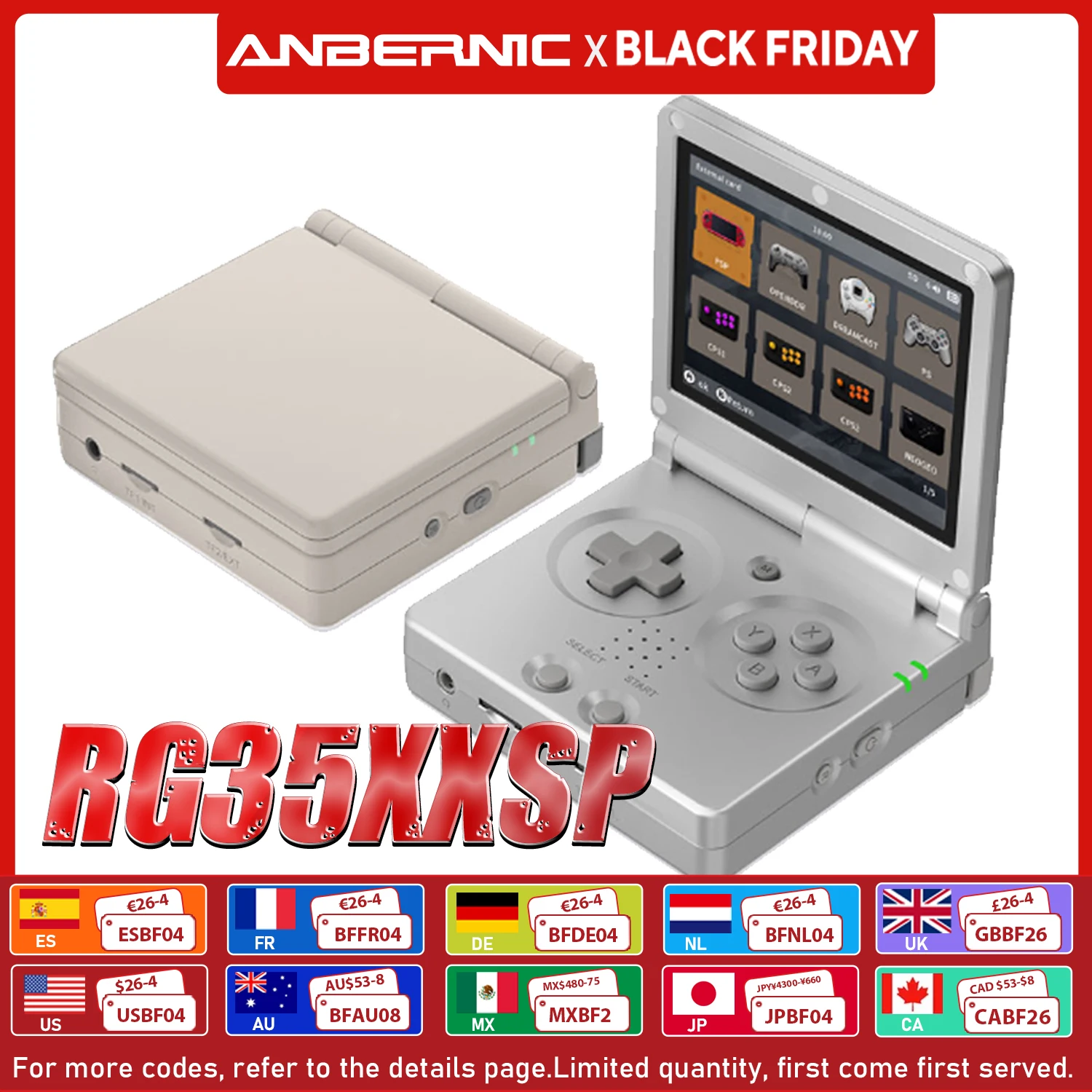 ANBERNIC RG35XXSP 3.5'' IPS Screen Flip Handheld Console Linux