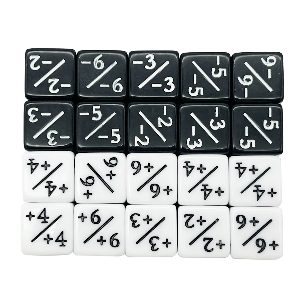 Dice Set 10 Pieces Dice Counters Token D6 Compatible with Card Game