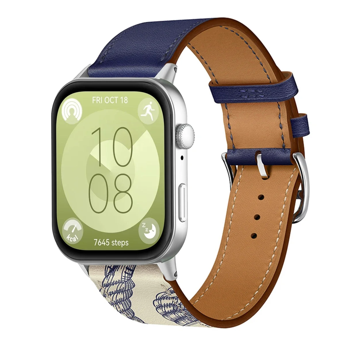 Premium PU Leather Sport Wristband Bracelet - Universal Smartwatch Replacement Strap