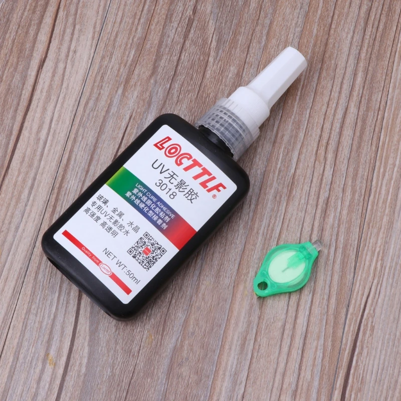 50ML UV Curing Adhesive with UV Light Glass Bonding Shadowless for DIY Jewelry Making Glass Crystal Crafts