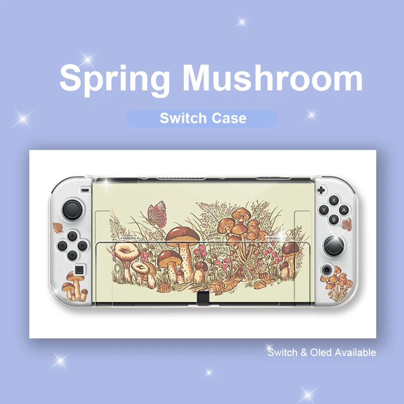 Cottagecore-Mushrooms-Funda-Nintendo-Switch-Cover-Case-Dockable ...