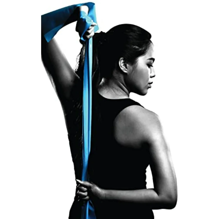 (Extra Light Level 1) Peach 50 Yard Resistance Bands Professional Latex Elastic Band for Upper & Lower Body & Core Exercise, Phy