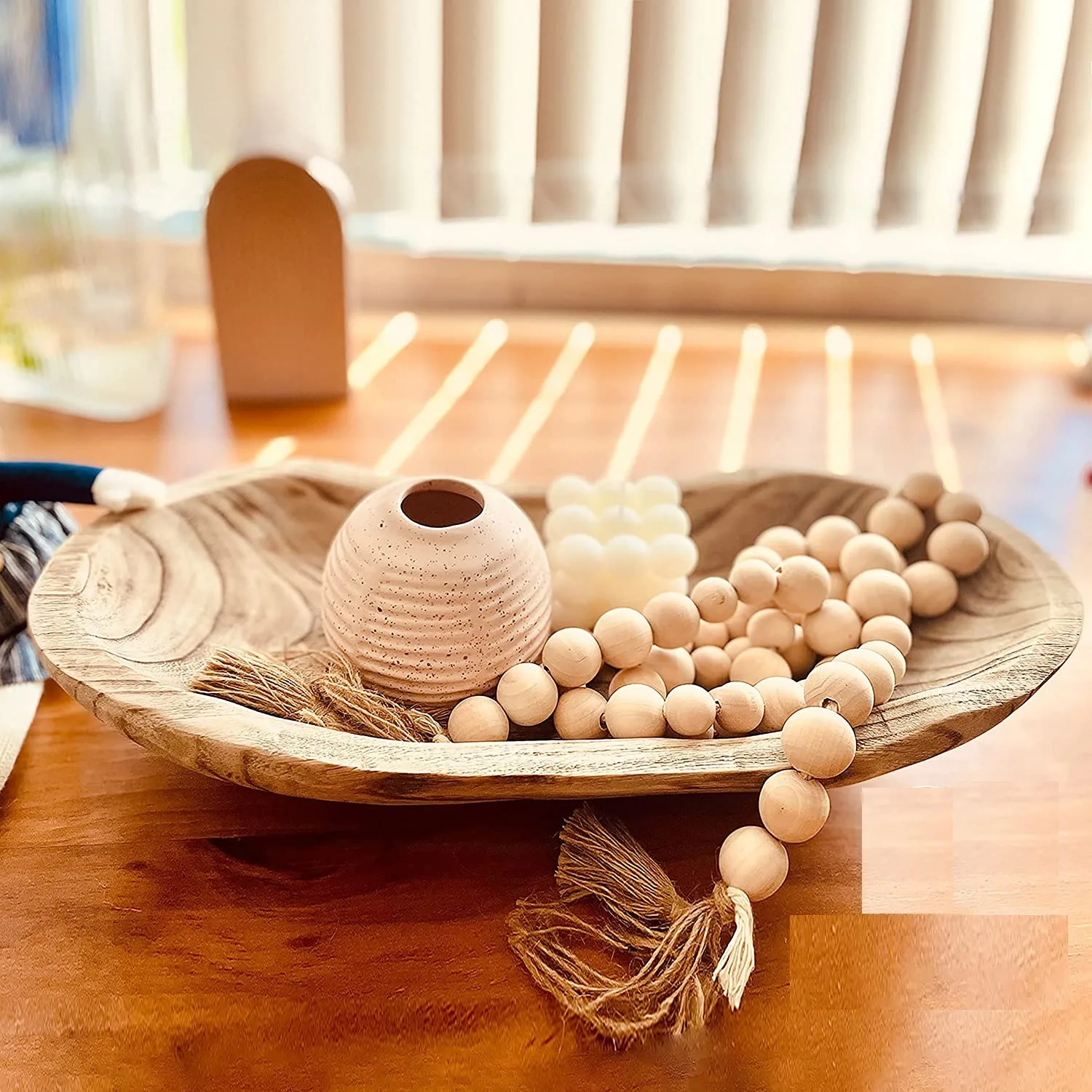 Paulownia Wooden Boat Type Fruit Tray Homestay Natural Village Decorate Retro Old Living Room Solid Wood Candy Plate Snack Plate 6