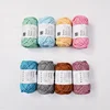 38m/100g 4mm Round Stranded Yarn Hollow Rope Pearl Cotton Yarn,Handmade DIY Material Rope Polyester Dyed Crochet Thread 40 Yards 2