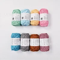 38m/100g 4mm Round Stranded Yarn Hollow Rope Pearl Cotton Yarn,Handmade DIY Material Rope Polyester Dyed Crochet Thread 40 Yards 2