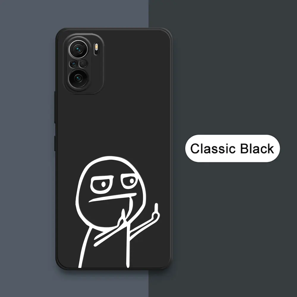 Funny Middle Finger Cute Matchman Case For Xiaomi Poco X7 F7 M7 X4 X5 F6 M6 Pro X3 10T 11T 12T 13T 14T Pro 15 Ultra Phone Cover