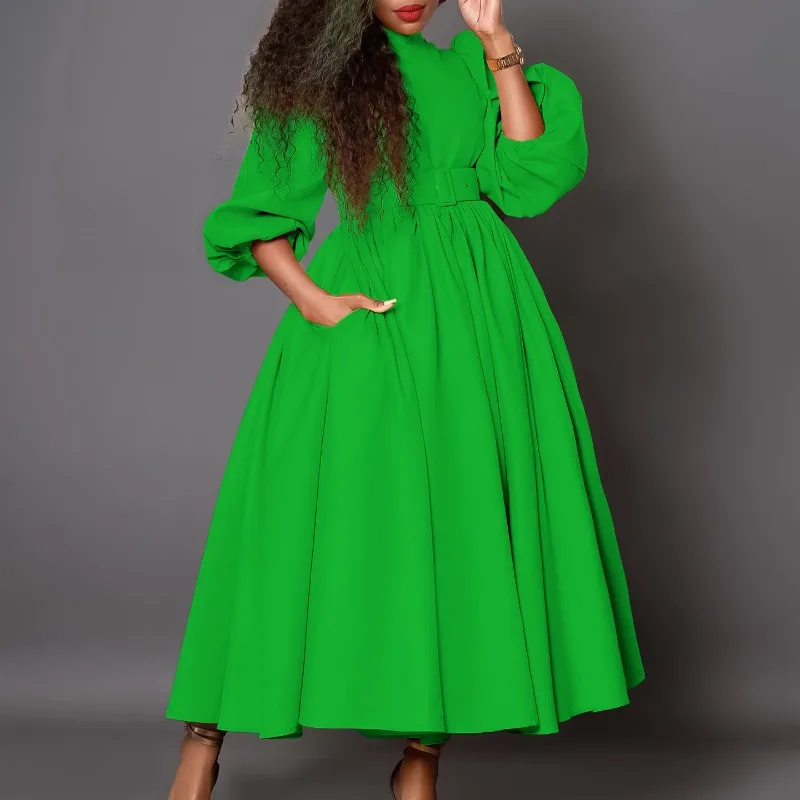 

Платье женское в африканском стиле, Элегантное макси-платье, осень-весна 2024