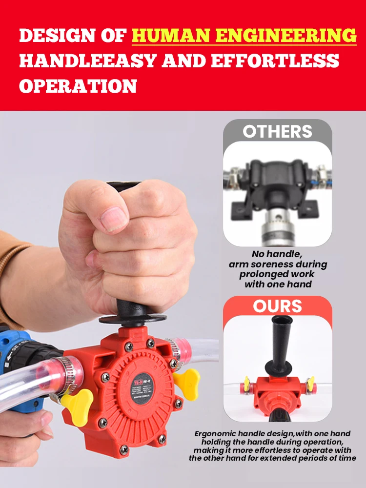 Electric Drill Drive Pump Self Priming Transfer Pumps Oil Fluid Water Pump Portable Round Shank Portable Easy Installtion water pump aquarium water pump fish tank pump