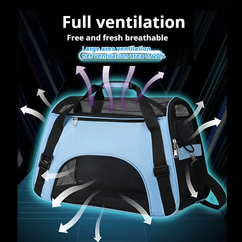 Portable Dog Cat Carrier Bag Breathable Mesh Outdoor Tent Carrier Outgoing Pets Handbag