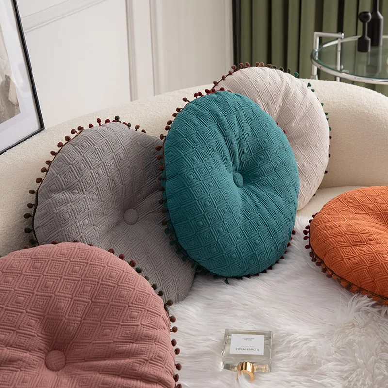 US Round Pumpkin Tatami Seat Cushion Chair Throw Pillow Bed Sofa