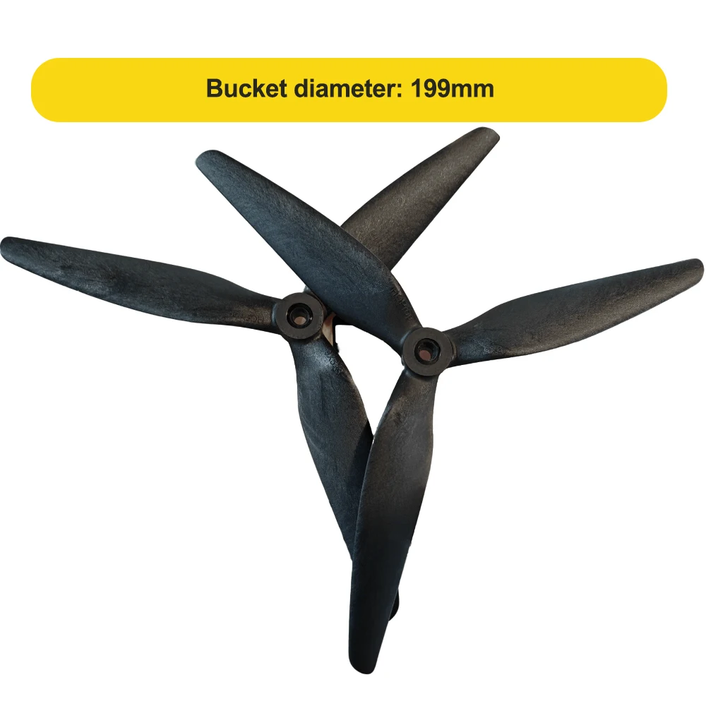HQProp Macroquad 9X5X3 MQ9050 9-дюймовый трехлопастной нейлоновый пропеллер, армированный черным углеродом, для радиоуправляемых дронов с видом от первого лица thumbnail 3