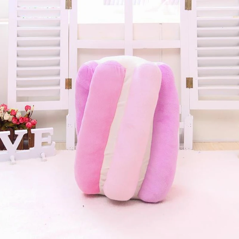 ZU 38cm Sweet Buns Donut Soft Toy Stuffed Cream Doughnut Plush Pillow Simulation Food Sofa Chair Cushion Kids Girl Gift 4