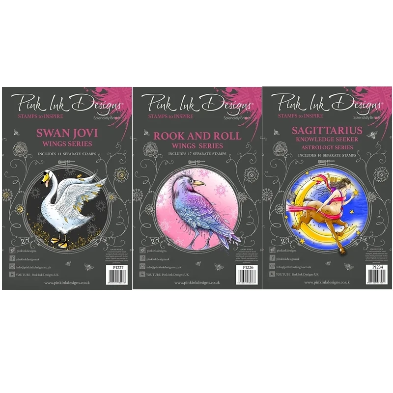 Timbro Trasparente Per Il 2023 Nuovo Scrapbooking Saggitarius Rook And Roll Swan Jevi Paper Making Craft Card Sigillo Trasparente