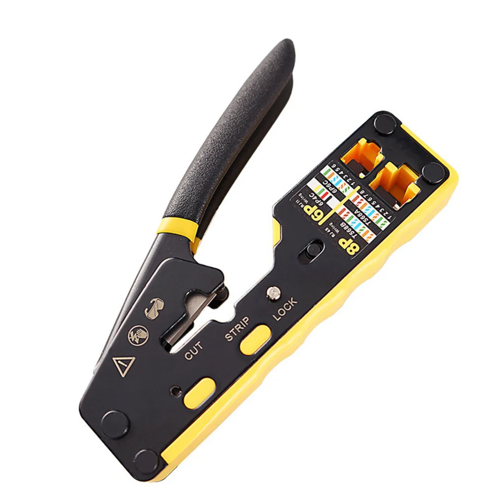 

Integrated Crimping Tool Integrates Cutting Stripping And Crimping Functions Crimp Tool for Cat6 Cat5 Cat5e 8P8C